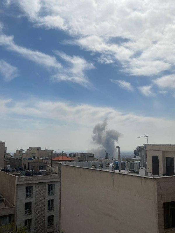 'مرزدان #تهران رو زد. دید از گیشا'عکس دریافتی از 'حمله ۱۳