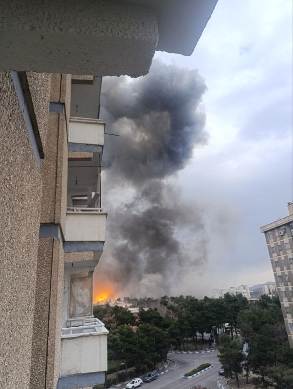 لحظه انفجار در 'لویزان #تهران ساعت ۱۴