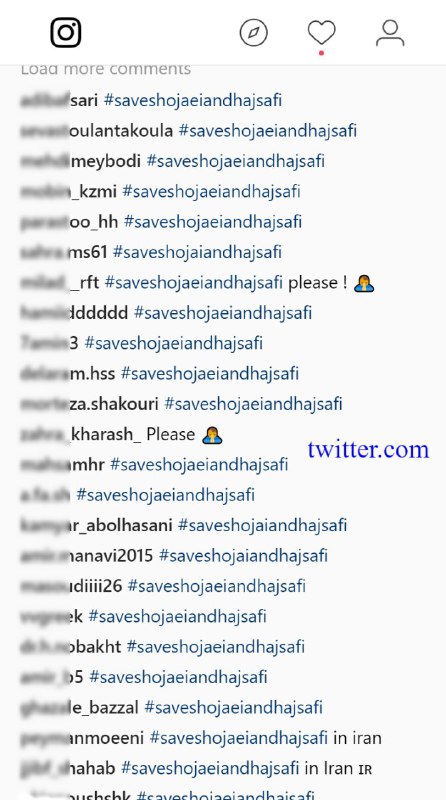 صفحه اینستاگرام #فیفا در حمایت از #مسعودشجاعی و #حاج‌صفی ghazal_shahii