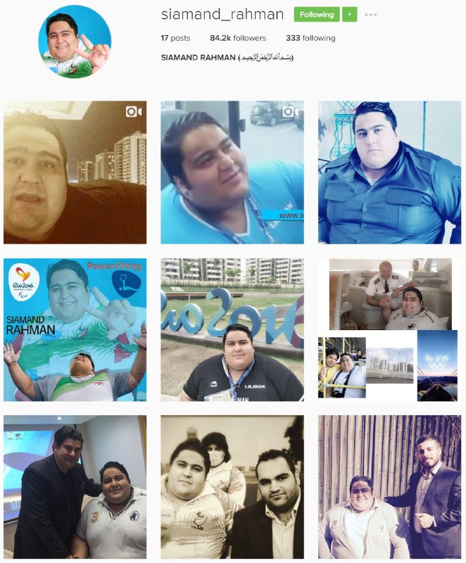 #سیامند رحمان در پیام ویدیویش گفته آدرس صفحه‌اش در اینستاگرام اینه