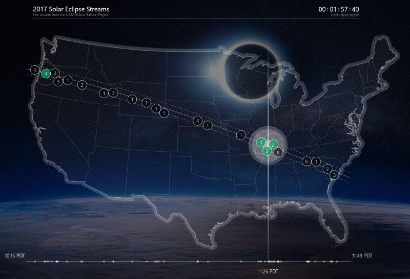 #ناسا وب‌سایتی طراحی کرده که بشه #خورشیدگرفتگی در آمریکا رو زنده تماشا کرد