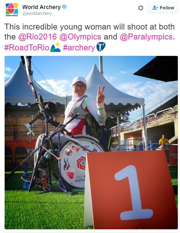 #زهرانعمتی که امشب پرچم ایران را در مراسم #افتتاحیه #المپیک #ریو۲۰۱۶ حمل می‌کندtwitter.com/mahboobeh20/status/761585602240323585📡 @VahidOnlineهم توی المپیک هست هم #پارالمپیکویدیو