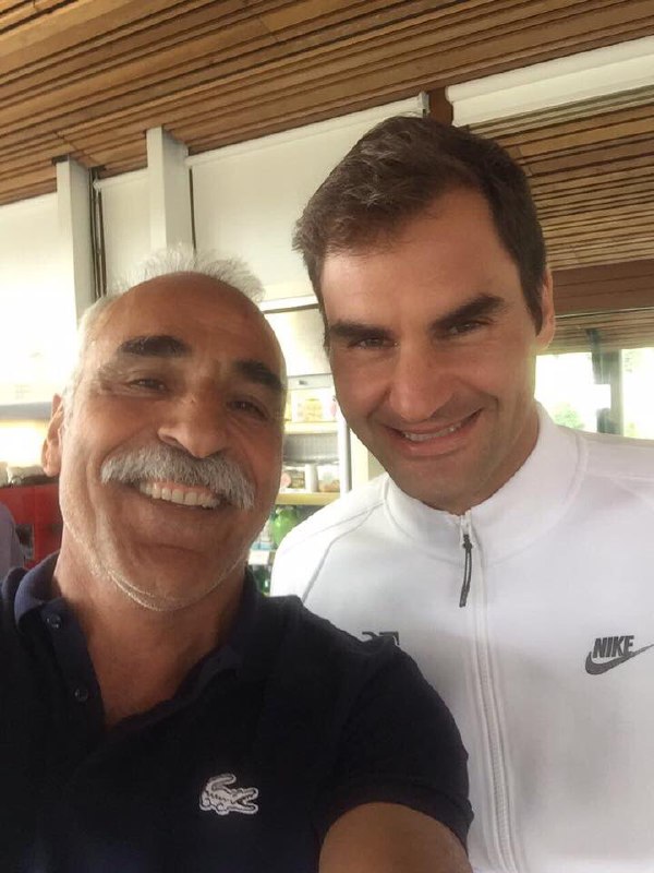 'پرافتخارترین تنیس‌باز جهان در کنار پرافتخارترین تنیس‌باز ایران