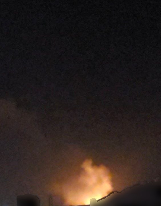 تصاویر دریافتی از 'انفجارهای ثانویه در کوه‌های سمت #نجف‌آباد حدود ۰۰