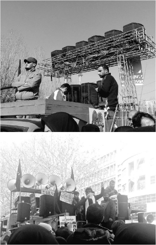 تصاویر چند نمونه از تمهیدات صوتی مراسم #تشییع #آتش‌نشانان در لینک پایین