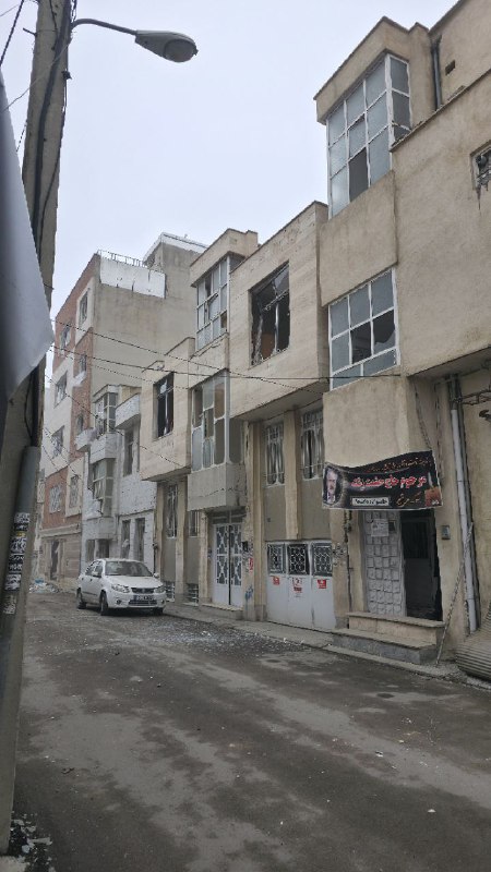 #کرمانشاه تصاویر دریافتی از ساختمانی تخریب شده و ساختمان‌هایی خسارت دیده.ویدیوی دریافتی با شرح