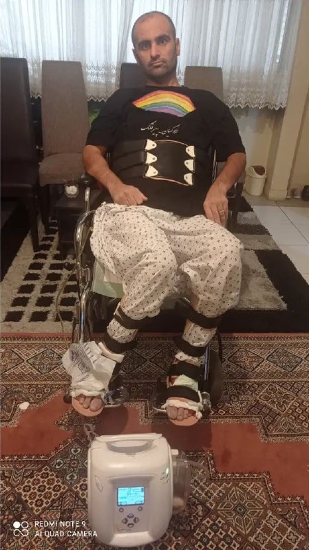 مهرداد، عموی #کیان_پیرفلک با انتشار عکسی از میثم، پدر کیان نوشت