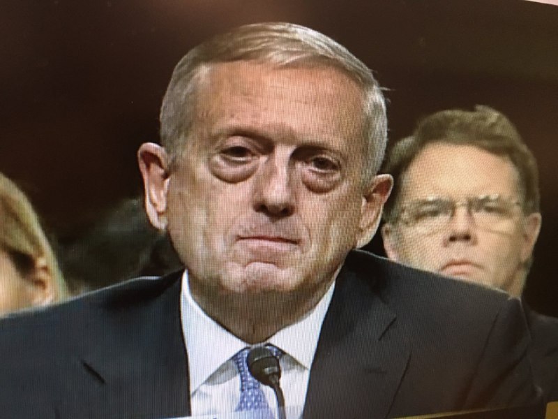 #متیس، وزیر پیشنهادی دفاع #ترامپ، در جلسه رای اعتماد