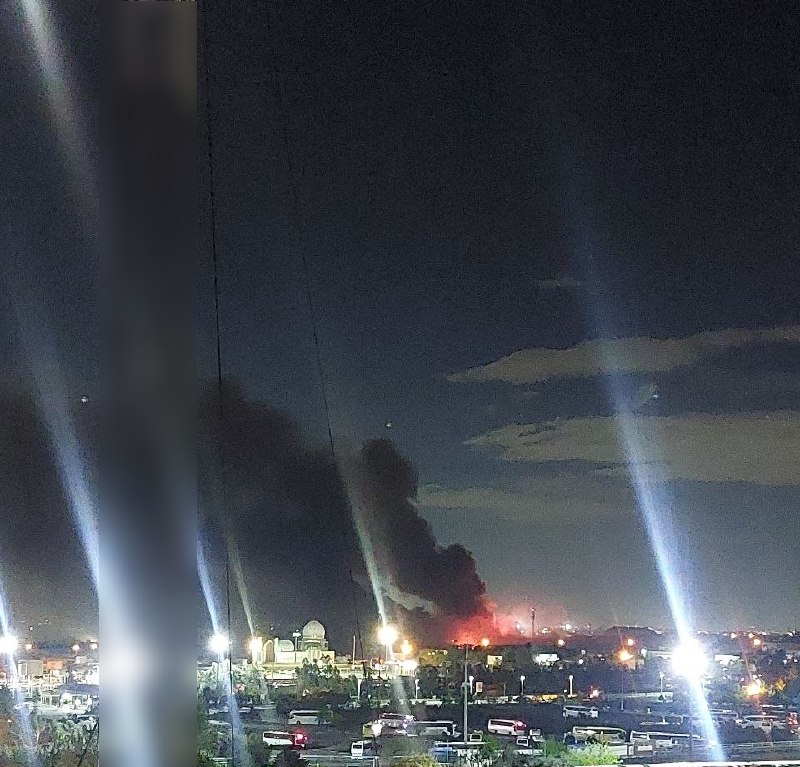 عکس‌های دریافتی از 'شعله و دود انفجار حمله ۴