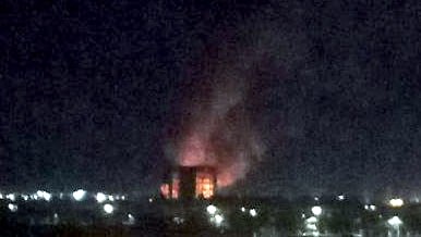 'حمله به جایی در #کاشان حدود ساعت ۱