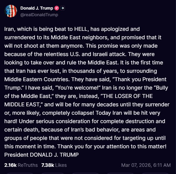 پست ترامپ، ترجمه ماشین