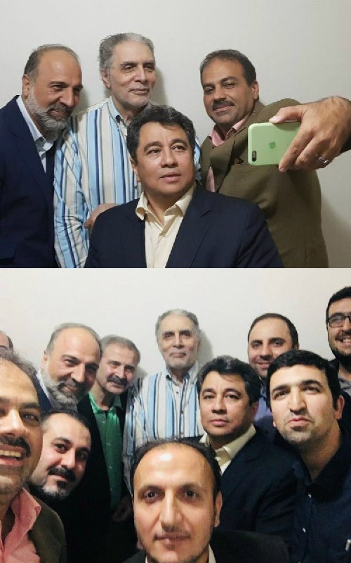 دیدار اهالی خبر تلویزیون با آقای افشار گوینده سابق خبر.اینطور که مازیار ناظمی نوشته #قاسم_افشار دیگر تلویزیون نگاه نمی‌کند. PejmanRahbar