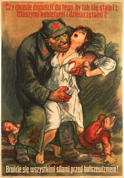 پوستر تبلیغاتی #نازی ها در WW2 به لهستانی