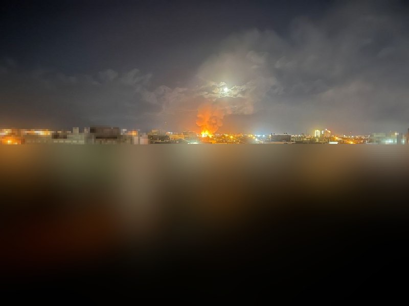 'حمله به جایی در #کاشان حدود ساعت ۱