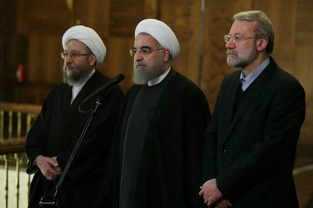 #روحانی درحاشیه وداع با شهدای ترور