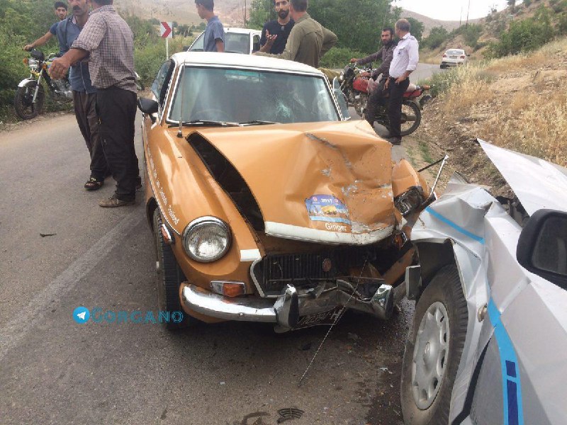 اتومبیل #MG مدل 1962 گردشگر استرالیایی ،که کل دنیا را با آن طی مسیر  نموده بود، در ایران و در #گرگان #تصادف کرد! yperseusy