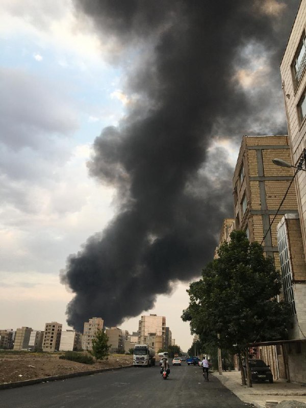 تصاویر دریافتی از دود سیاه و غلیظ در #کرمانشاهایسنا