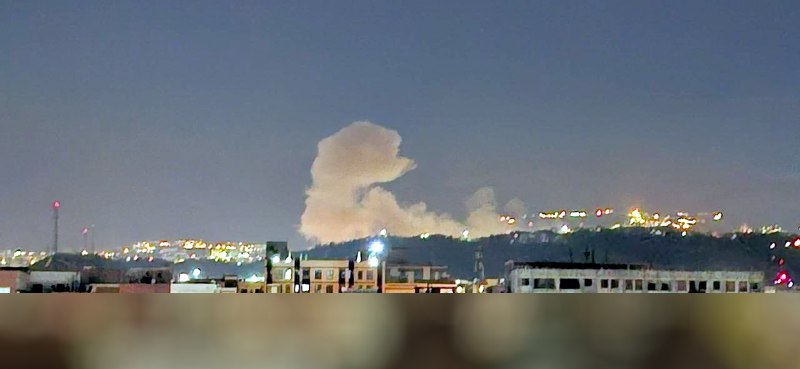 تصاویر دریافتی از 'دود انفجارهای حمله ۲