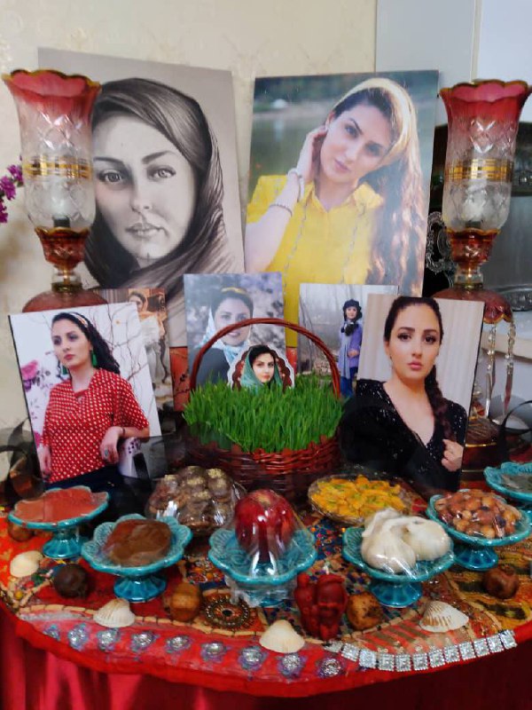 هفت‌سینی که مادر #آیدا_رستمی درست کرده.MaryamMoqaddam📡 @VahidOnline