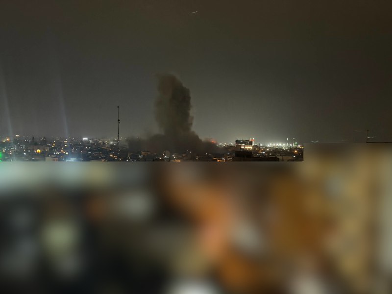 دود انفجار حمله 'حدود ساعت ۱