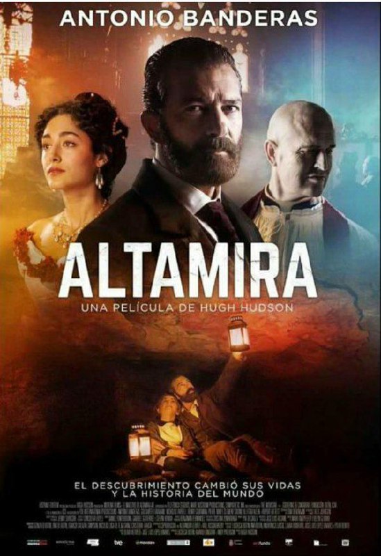 پوستر فیلم #آلتامیرا به کارگردانی هیو هادسون و بازی آنتونیو #باندراس و #گلشیفته فراهانی که آوریل اکران می‌شودSadraMohaqeq