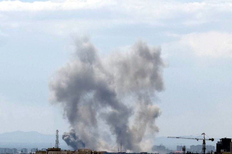 'بمباران صنایع هوایی کنار فرودگاه مهرآباد #تهران در حمله ساعت ۱۳