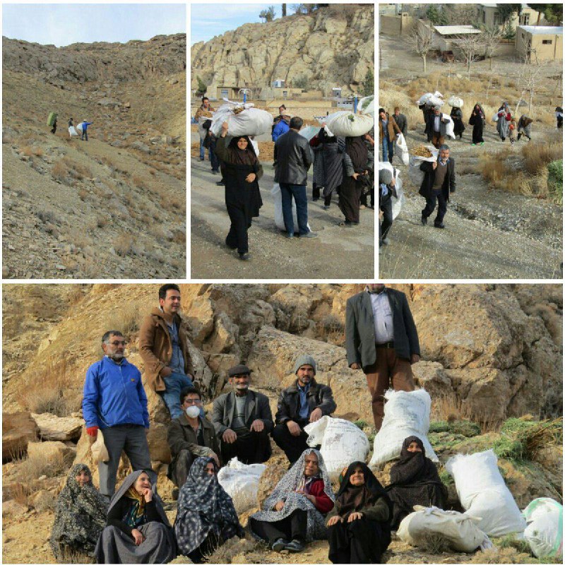 اهالی #قلعه‌بالا برای کل‌ها و بُزهای کوه مجاور روستایشان در منطقۀ #توران #شاهرود، علوفه می‌برند. عکس از کانال خبرگزاری مهر سمنانmmemarian