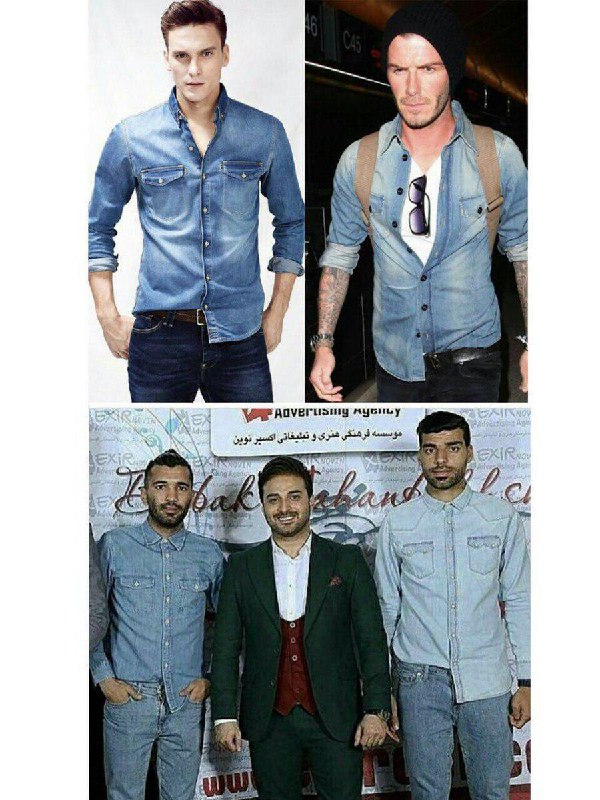 دوستانی می‌پرسند پیراهنشون اشاره به ماجرای خاصی داره؟دوستان دیگری هم این تصویر رو فرستادند میگن قرار بوده اینجوری بشه. یکجور مده.#طارمی #محسن_مسلمان #انتخابات #تبلیغات #سلبریتی #ستاره📡 @VahidOnline