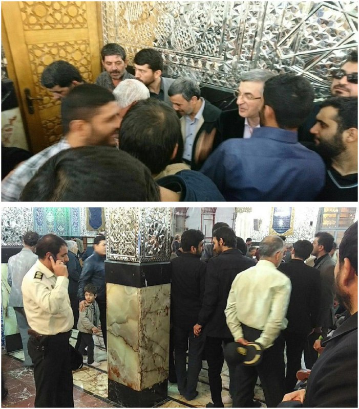 محمود #احمدی‌نژاد به محل #بست‌نشینی #بقایی، جوانفکر و‌ خراسانی رفته. به نوشته «دولت بهار» هم‌زمان ماموران نیروی انتظامی هم وارد محل شده‌اند ArashBahmani