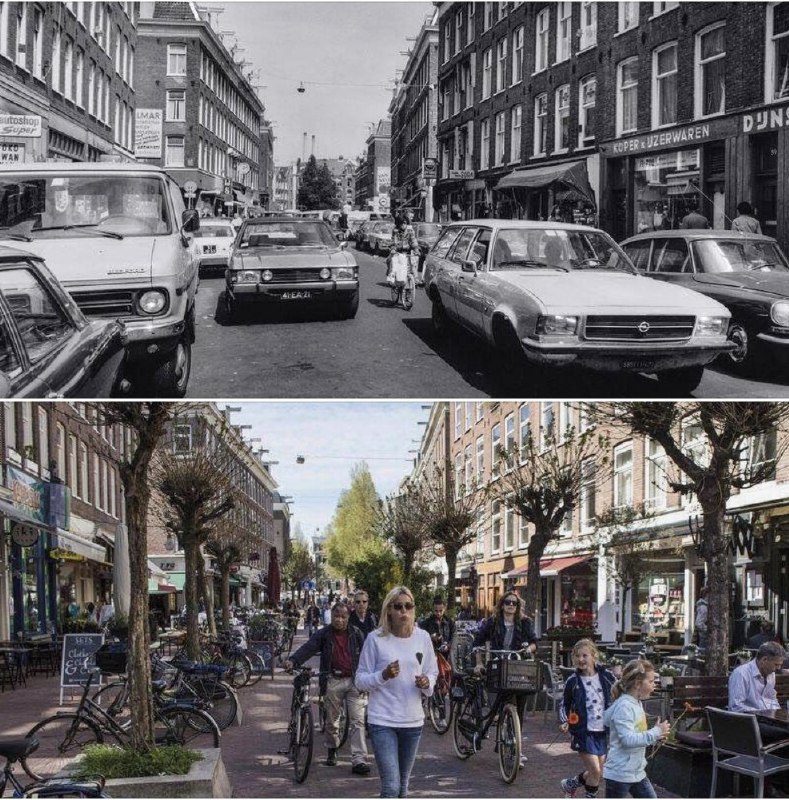 فرق آمستردام ۱۹۷۸ و ۲۰۰۵ niki888#دوچرخه‌سواری #تغییر📡 @VahidOnline