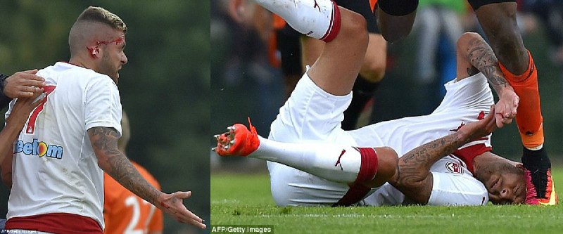 twitter.com/samadbeygi/status/761022959574093824کنده شدن #گوش راست جرمی منز -فوتبالیست فرانسوی- در پی برخورد کفش بازیکن حریف به سرش⚠️ @VahidOnline#فوتبال #مصدومیت #کنده_شدن_گوش