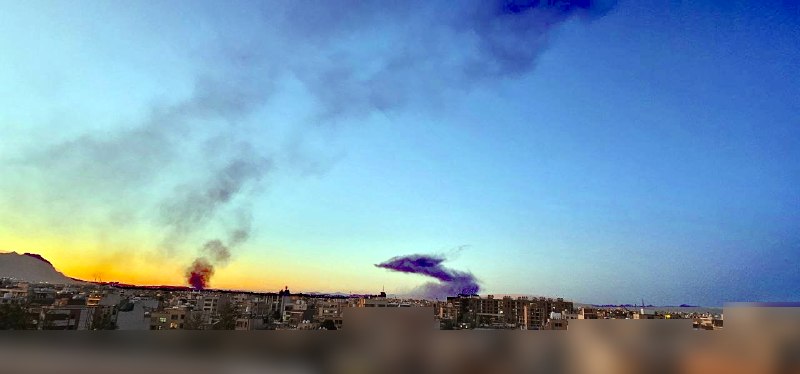 تصاویر دریافتی از دود 'حمله  ۱۸