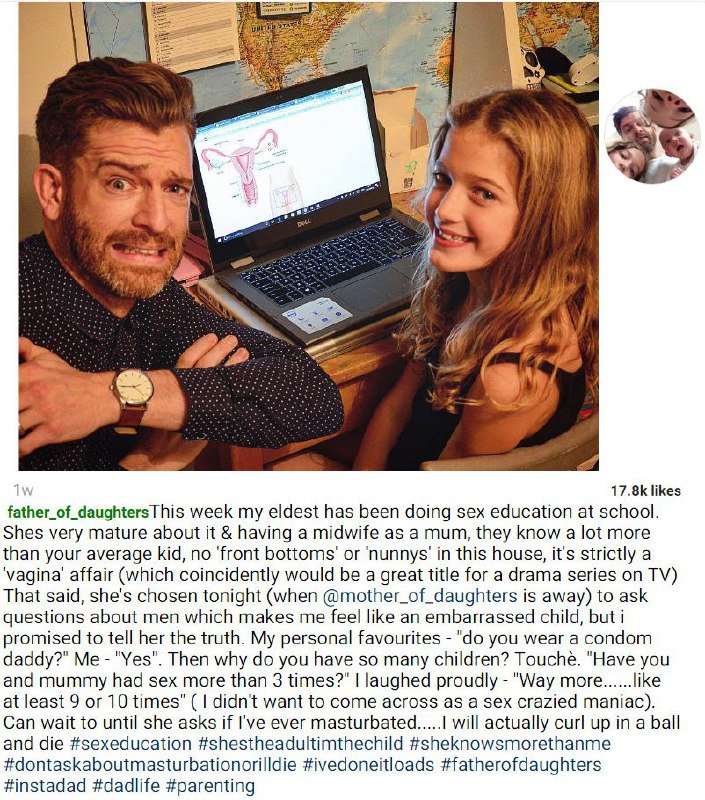 پدری ازدخترهاش می‌نویسه