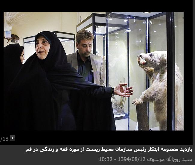 بازدید معصومه ابتکار از موزه #فقه و زندگی در #قمسید روح الله موسوی... فارس