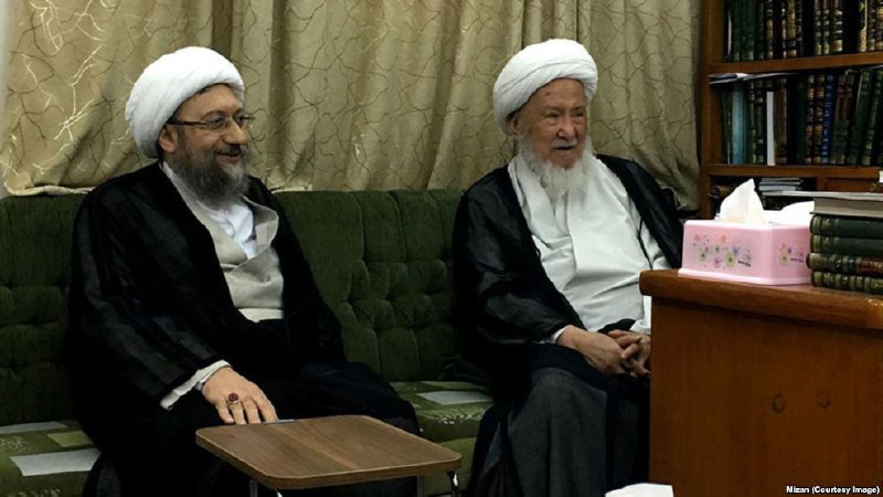اعتراض به #حجاب_اجباری توسط مرجع تقلید حوزه #نجفآیت‌الله فیاض خطاب به #صادق_لاریجانی در سفر به عراق