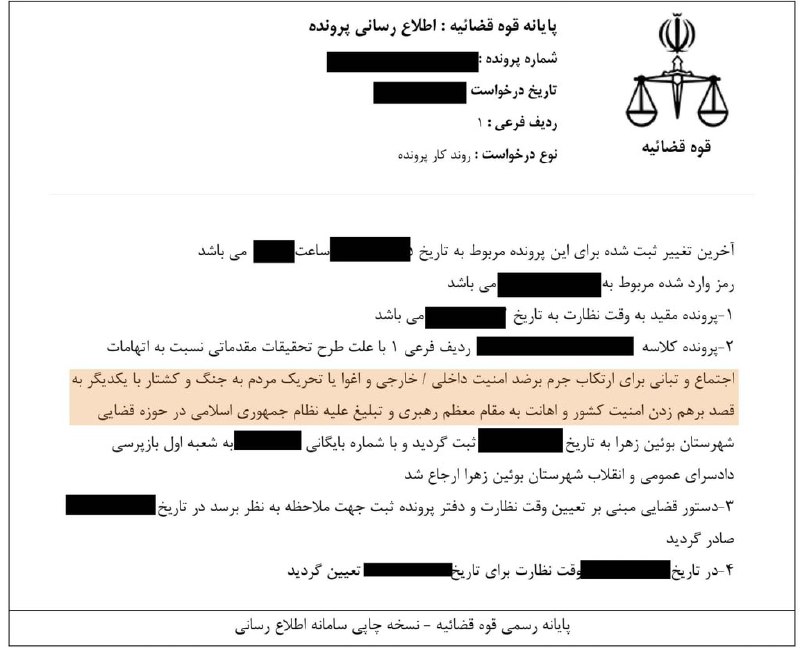 توییت فاطمه حيدرى، خواهر جواد حیدری، کشته شده تظاهرات قزوین(عکس اول)