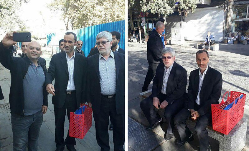 حمید #بقایی صبح امروز با #زنبیل_قرمز حاوی دفاعیات در دومین جلسه دادگاه حضور یافت!/ دولت بهار jaaardotcom