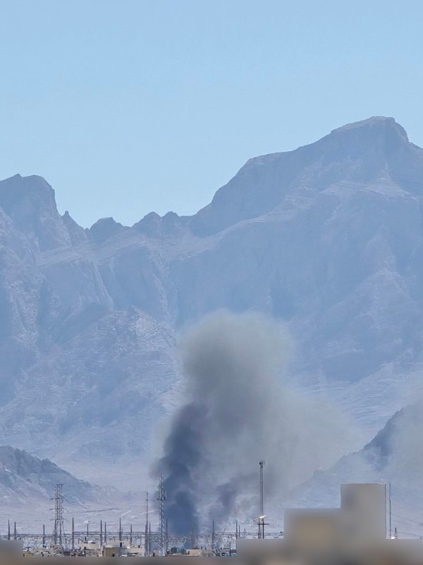 تصاویر دریافتی از انفجارهای 'حمله به #یزد سمت سپاه الغدیر حدود ساعت ۱۳