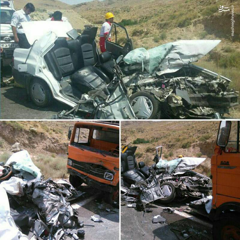 #تصادف #پراید و کامیون در خراسان رضوی، ٧ کشته به جا گذاشتTasnimnews_Fa