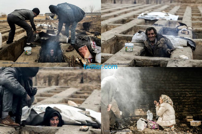 #زنده_در_گورکمتر از یک ساعتی جنوب غربی #تهران هستند مردمانی که در #گورستان زندگی میکنند.shahrvand_paper