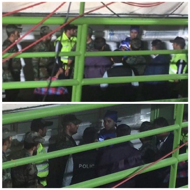 ازخبرنگارهای حاضر در استادیوم پرسیدم؛ گفتن ایشون دختر نبودن.بلکه پسری با ظاهر زنانه بودندو پلیس بعداز شنیدن صدای مردانه‌اش او را آزادکردRasoulMajidi