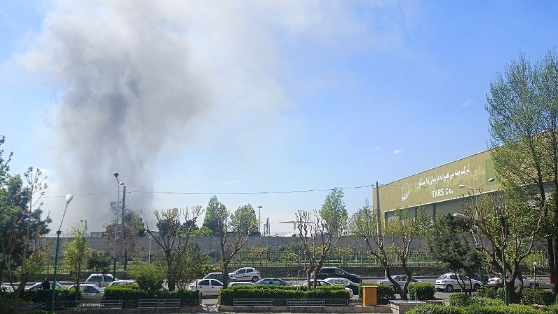 'بمباران صنایع هوایی کنار فرودگاه مهرآباد #تهران در حمله ساعت ۱۳