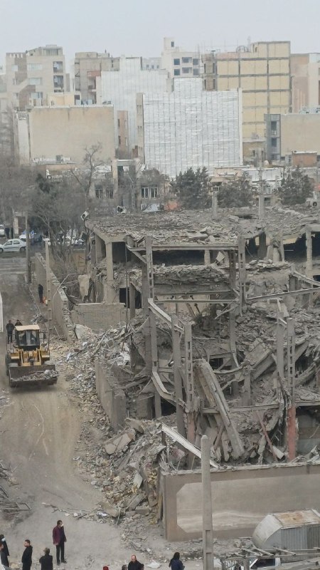 #کرمانشاه تصاویر دریافتی از ساختمانی تخریب شده و ساختمان‌هایی خسارت دیده.ویدیوی دریافتی با شرح