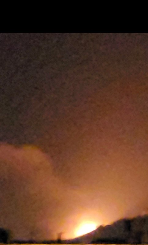 تصاویر دریافتی از 'انفجارهای ثانویه در کوه‌های سمت #نجف‌آباد حدود ۰۰