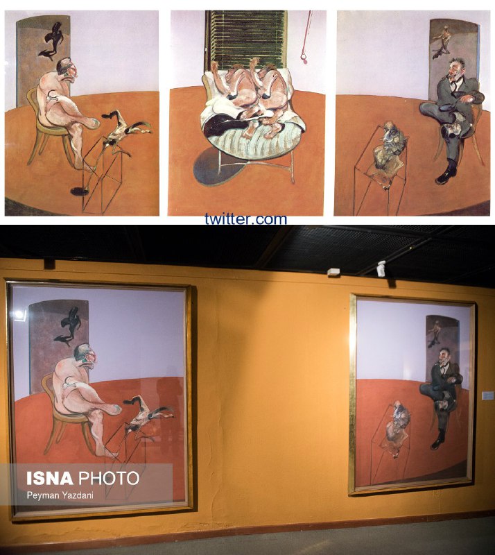 این تابلوی ۳ لتی از #فرانسیس_بیكن به نام  