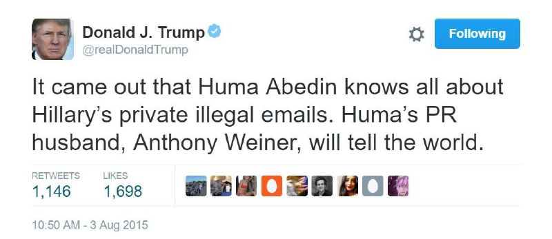 #ترامپ ۲۰۱۵ همچین توییتی کرده بود که الان خیلی مورد توجه قرار گرفتهTrump was right. t.co/anjK3XSg7Btwitter.com/realDonaldTrump/status/628231488794923008📡 @VahidOnline#هماعابدین #Eelection2016