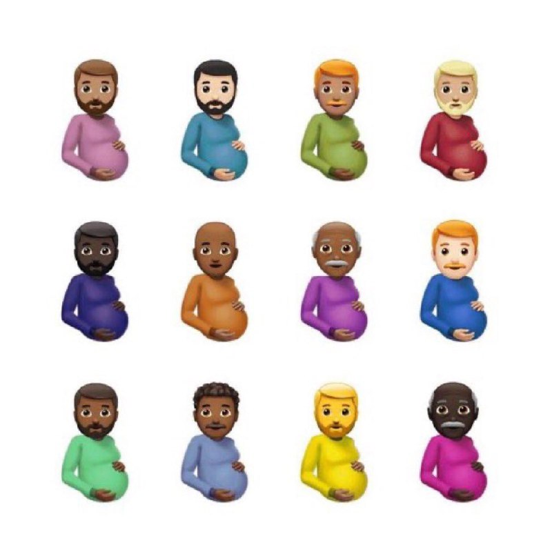 یکی از ۳۷ #ایموجی جدیدی که در نسخه بتای iOS 15.4 اضافه شدند #مرد_حامله است.قبلا تصویب شده بود و لابد به زودی روی سایر دستگاه‌ها هم اضافه خواهد شد.#شکلک های اون تصویر دوم البته جزو برنامه نیستند.  اون رو چند ماه پیش یک رپر توییت کرده بود.Vahidاینجا توضیحاتی به انگلیسی نوشته شده