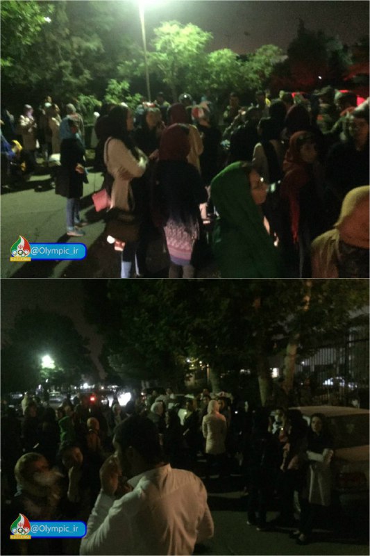 بانوانی [ #زنان] که برای تماشای مسابقه والیبال ایران و آرژانتین به ورزشگاه ۱۲ هزار نفری آزادی رفتند اما پشت در ماندندOlympic_ir