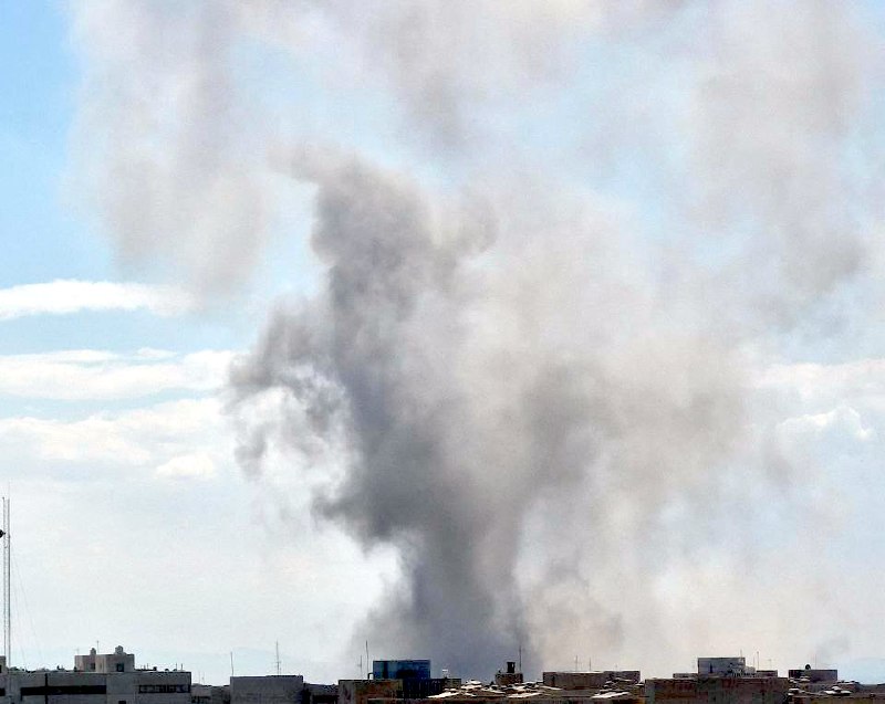 'بمباران صنایع هوایی کنار فرودگاه مهرآباد #تهران در حمله ساعت ۱۳