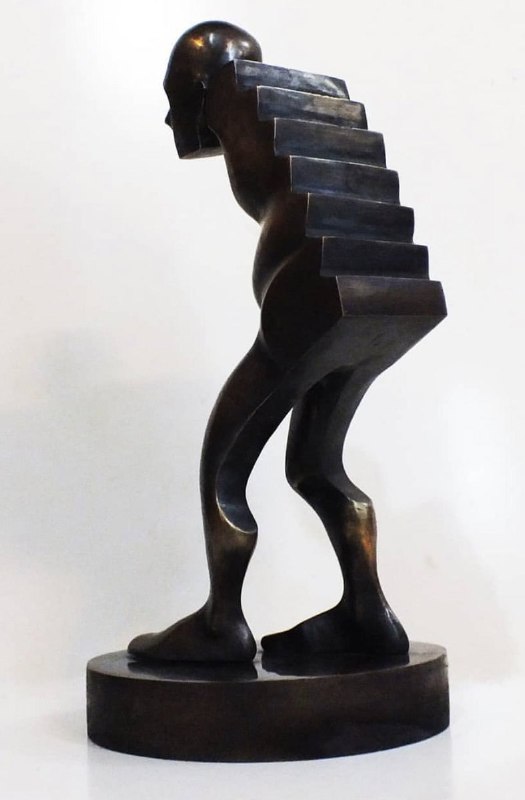 'مجموعه‌ مجسمه‌های #کیوان_بیرانوند به نام «کولبر»'sanakvnآپدیت